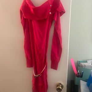 Hot pink sweater dress, Candies brand, size XS